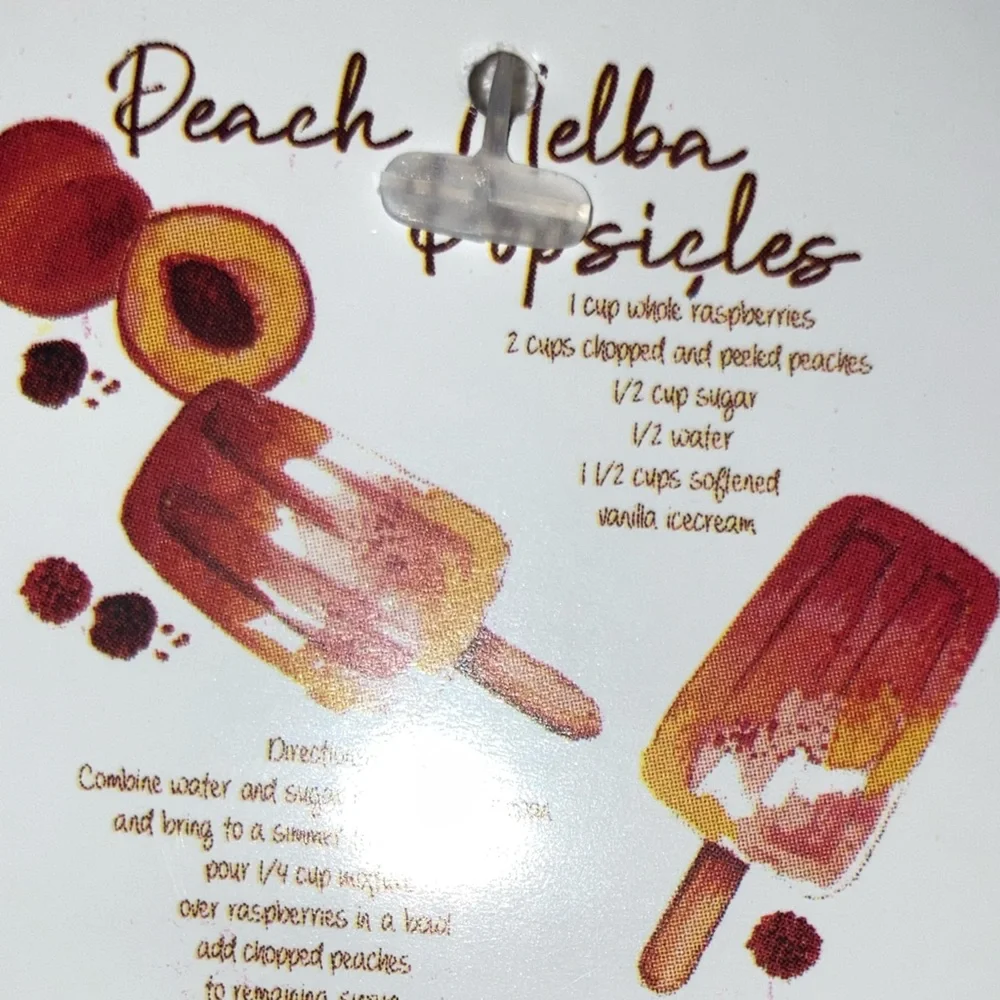 Kitchen Towels Peach Melba Set of 2  - 100 % Cotton NWT